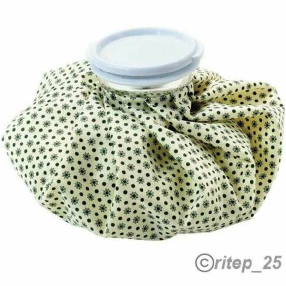 Reusable Ice Bag Pack 9 Inch Cold Therapy English Ice Cap Design First Aid Pain - Picture 3 of 9